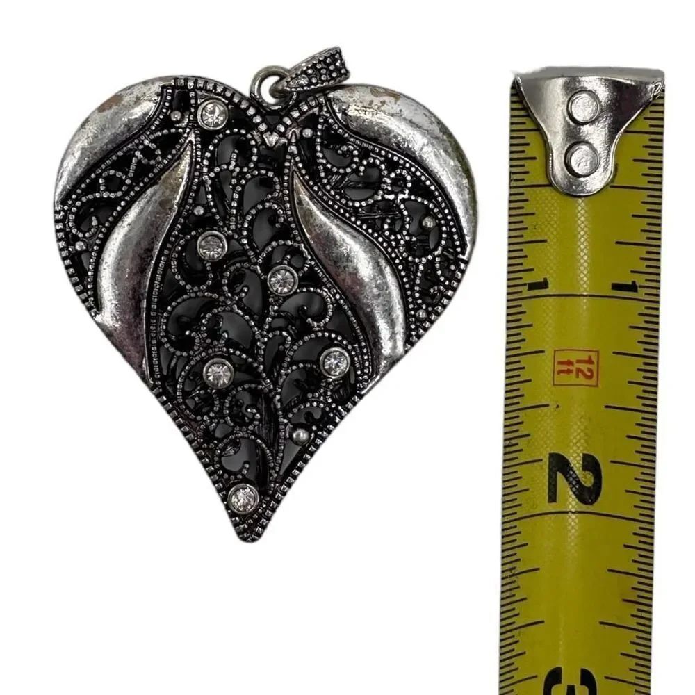 Heart Pendant silver, flawed  - Picture 3 of 4